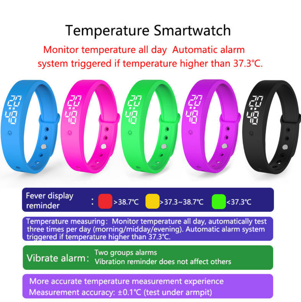 Vibrating Alarm Clock – Smart LED Wake-Up & Activity Reminder Watch