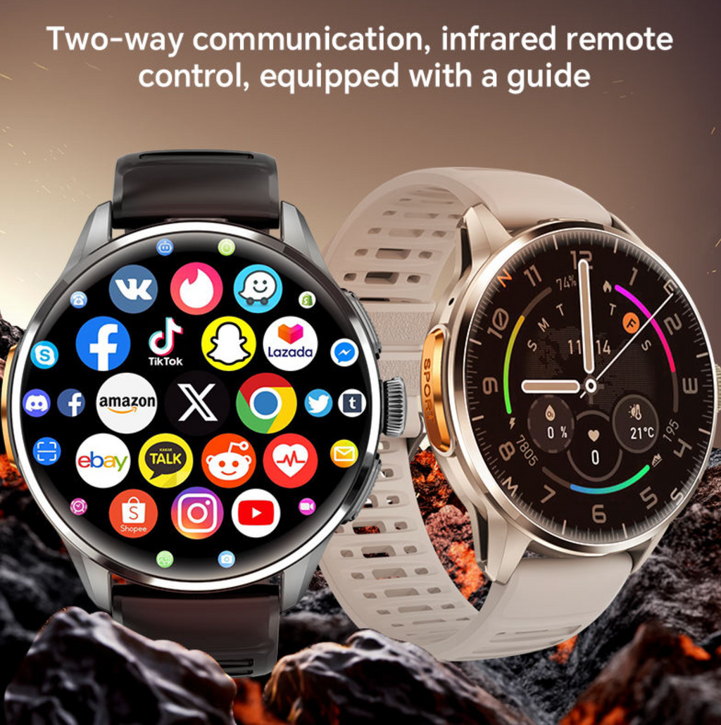 4G Smart Watch with TikTok, WhatsApp & YouTube