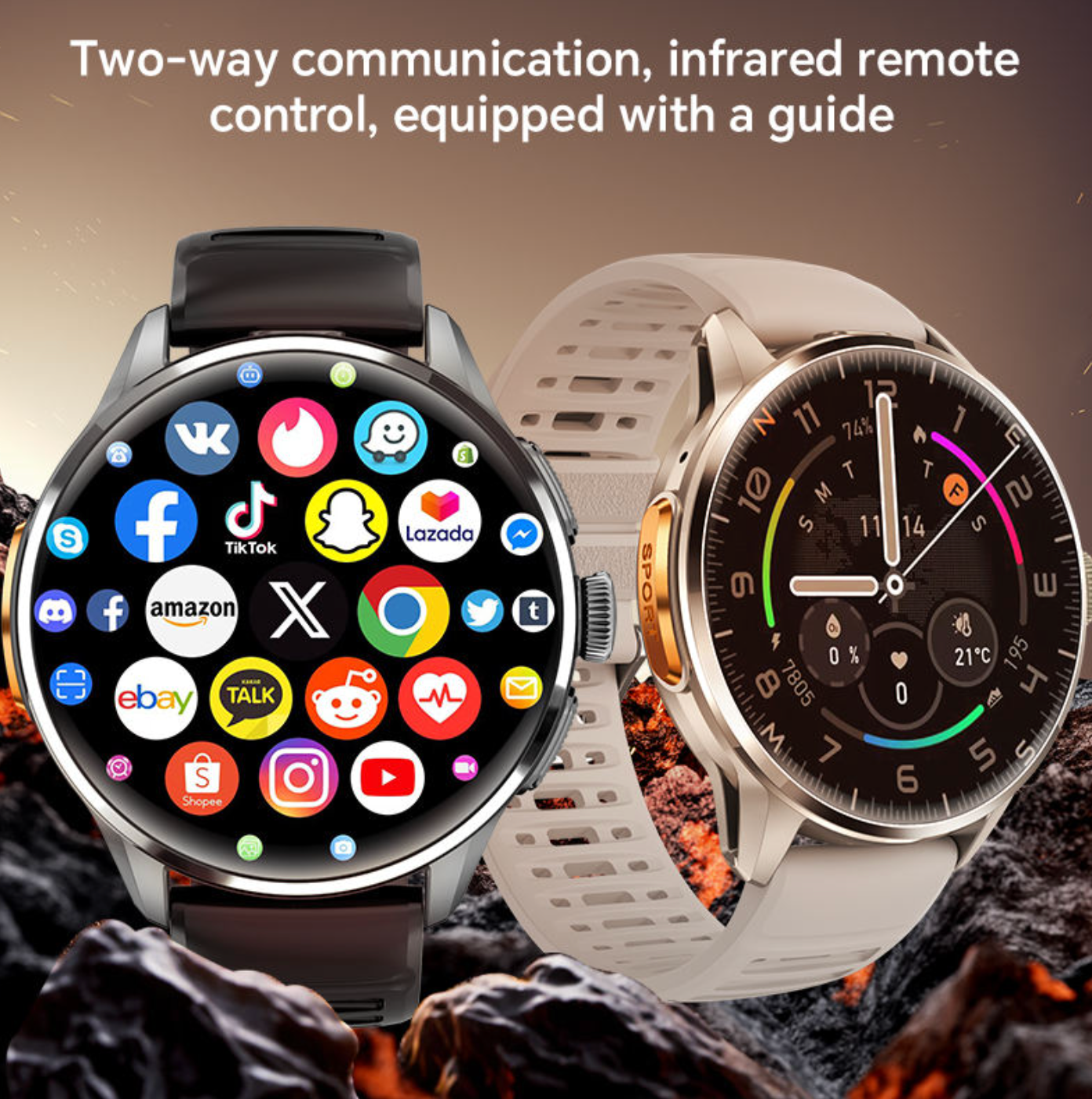 4G Smart Watch with TikTok, WhatsApp & YouTube