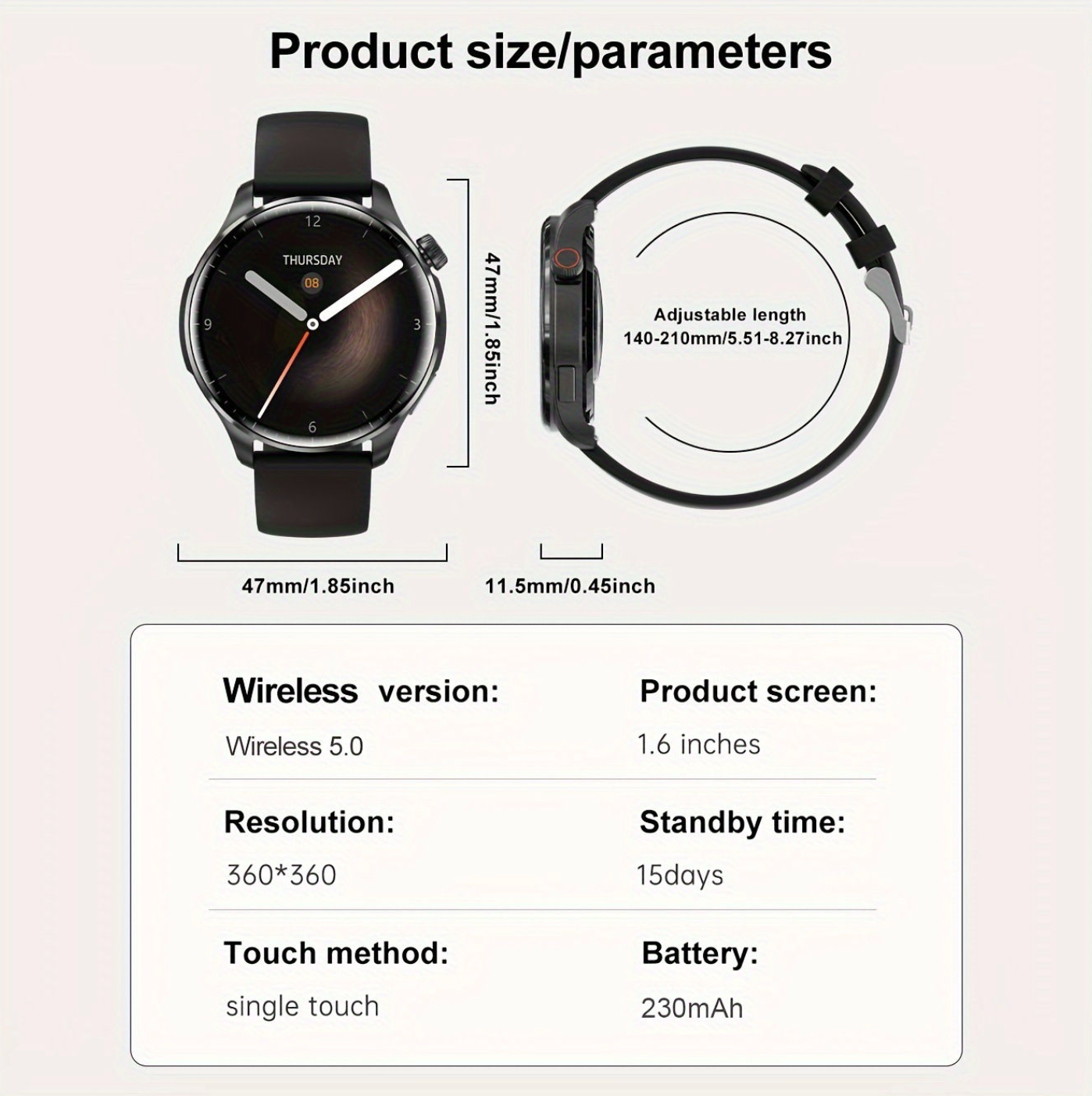 GPS Fitness & Business Smartwatch