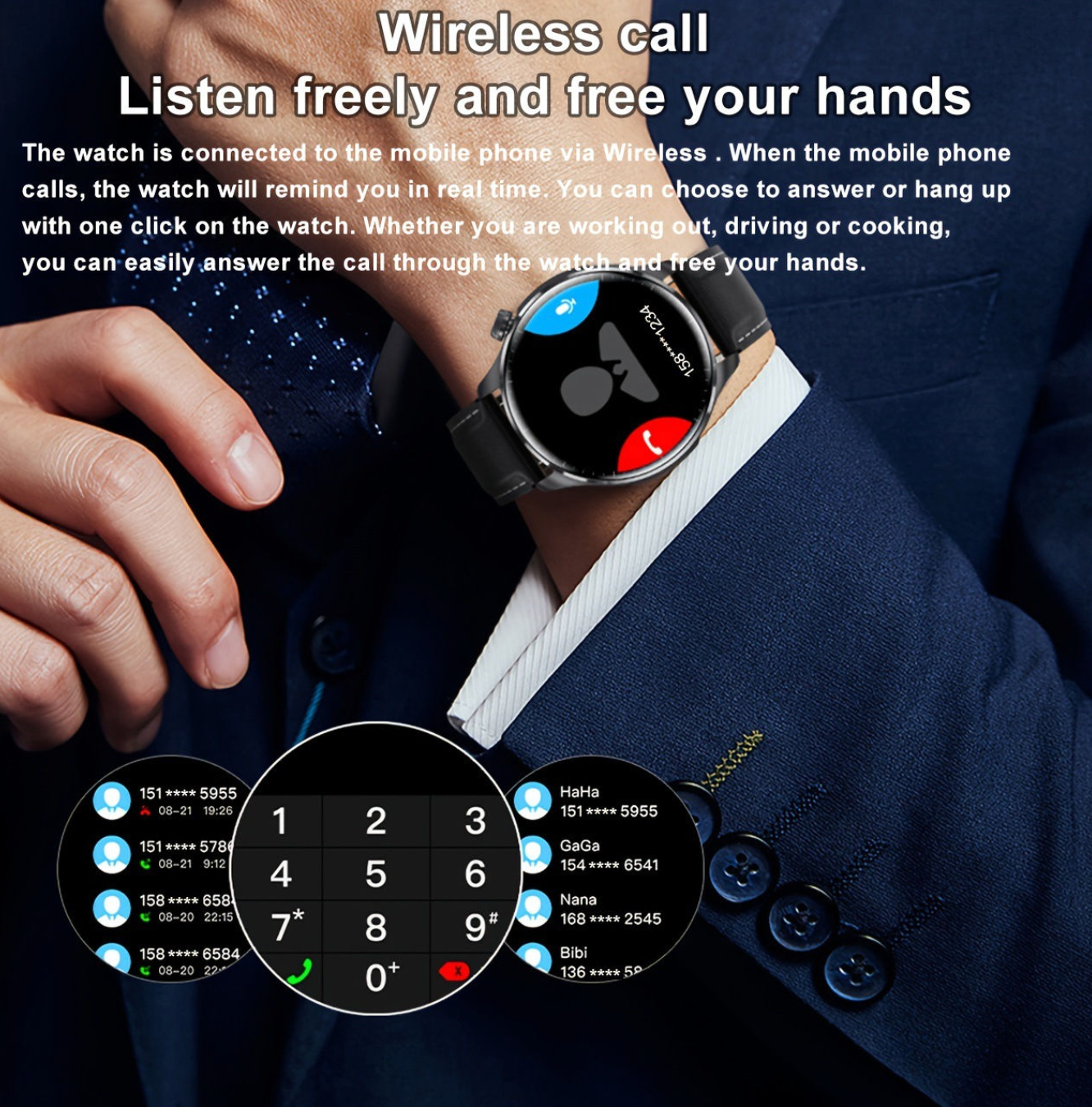 GPS Fitness & Business Smartwatch